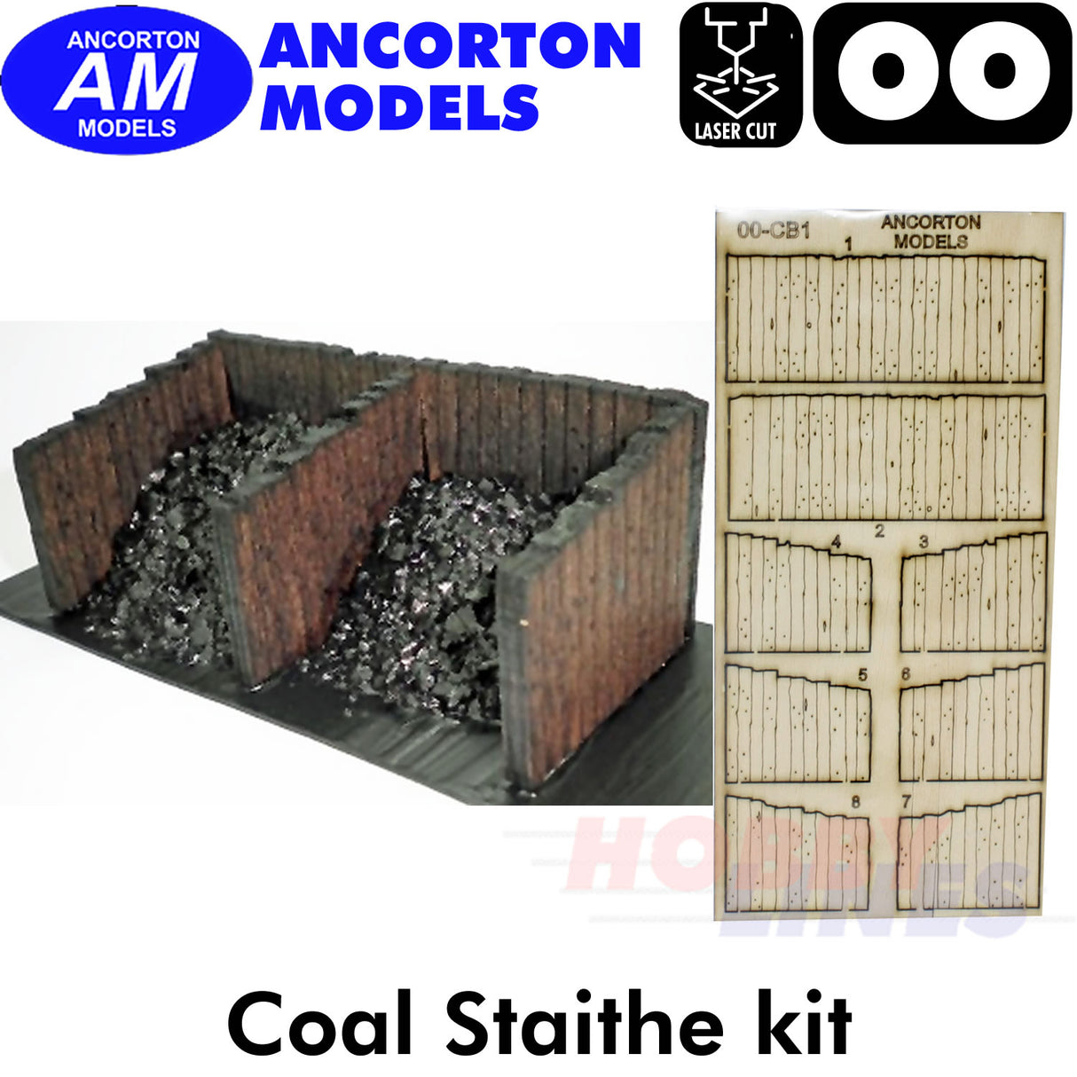 COAL STAITHE Sleeper Built laser cut kit OO 1:76 Ancorton Models OOCB1