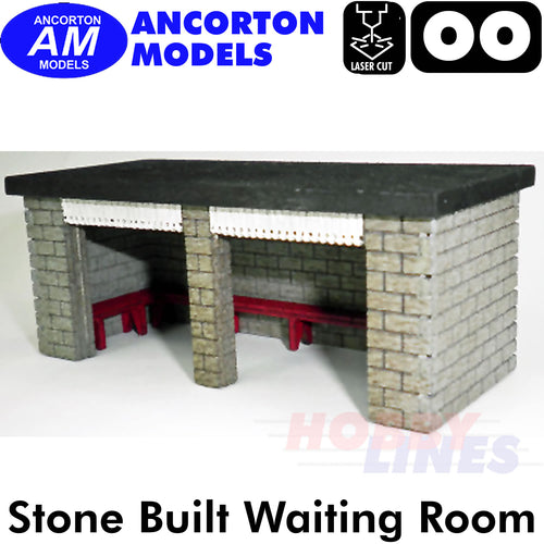WAITING ROOM Stone Built platform laser cut kit OO 1:76 Ancorton Models OOST2