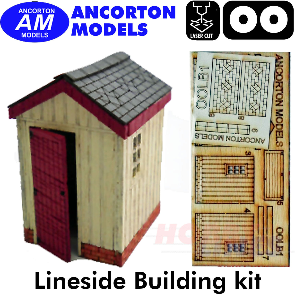 LINESIDE BUILDING storage shed laser cut kit OO 1:76 scale Ancorton Models OOLB1
