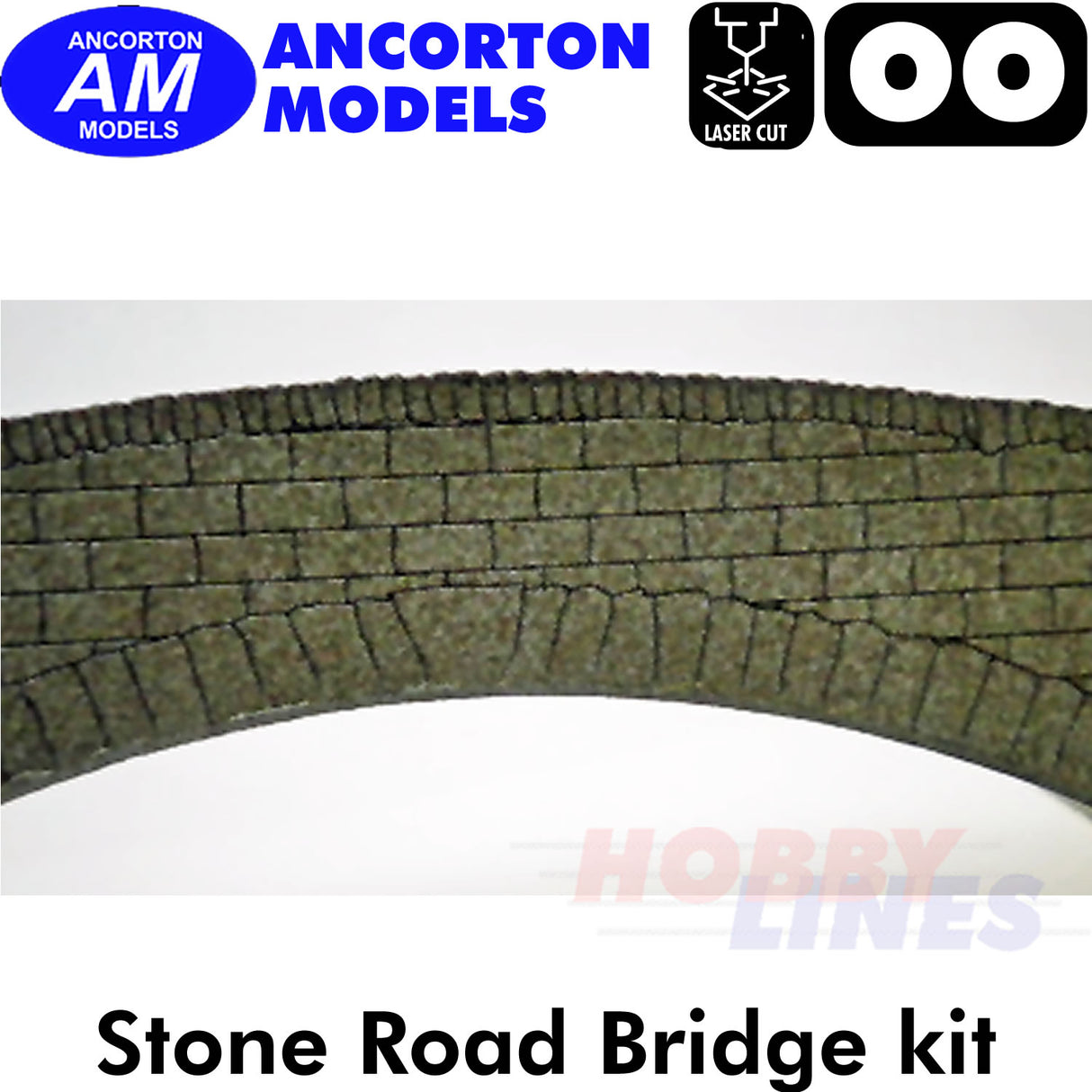 ROAD BRIDGE STONE BUILT kit stone built OO gauge1:76 scale Ancorton Models OOBR2