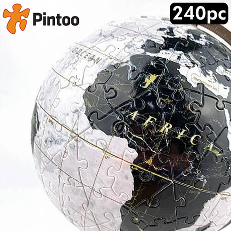 3D Puzzle Globe 6" MARBLE EARTH on stand 240pc Educational  PINTOO Puzzles A3487