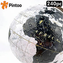 Load image into Gallery viewer, 3D Puzzle Globe 6&quot; MARBLE EARTH on stand 240pc Educational  PINTOO Puzzles A3487
