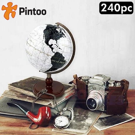 3D Puzzle Globe 6" MARBLE EARTH on stand 240pc Educational  PINTOO Puzzles A3487