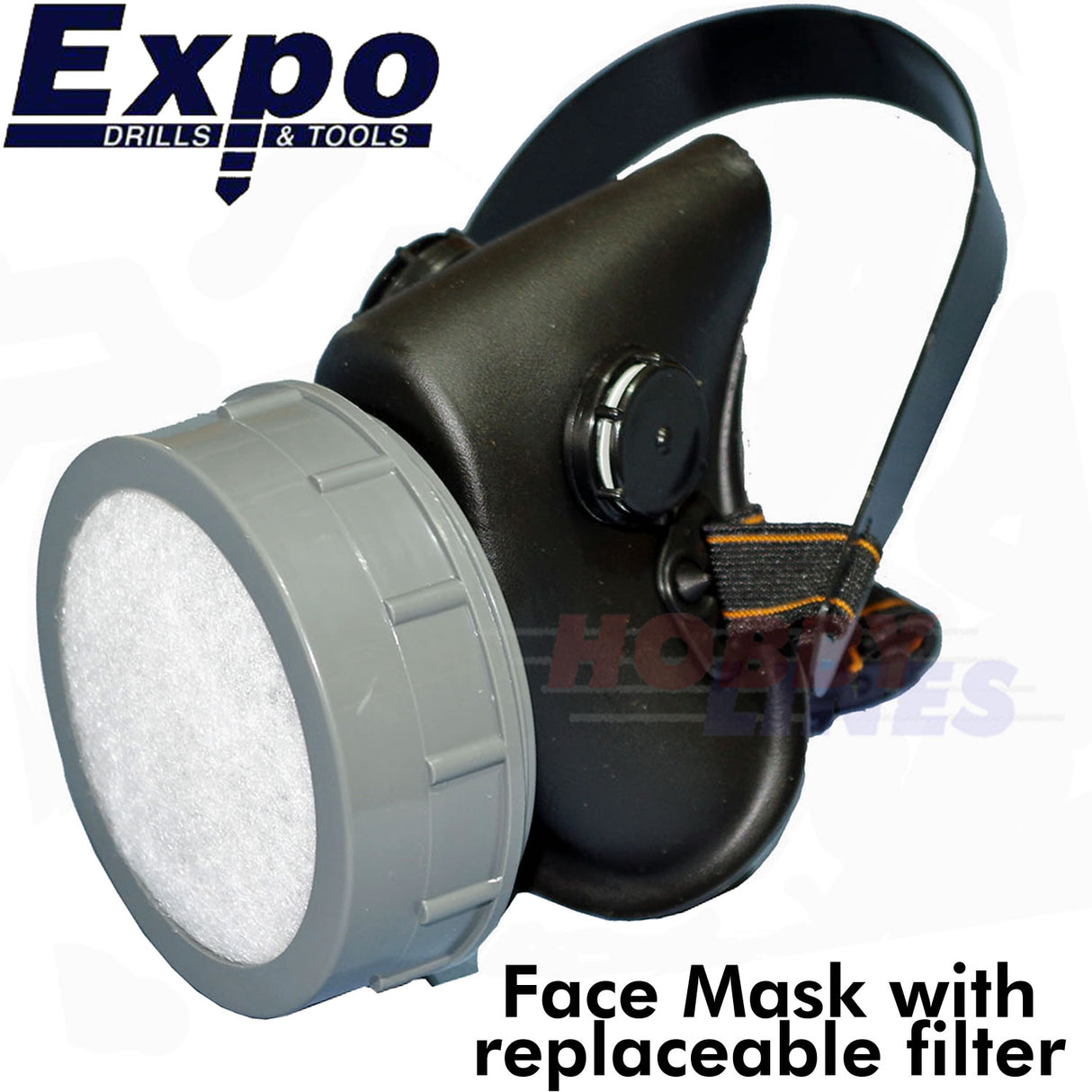 FACE MASK Fitted Anti Paint Spray Replaceable Filter Cartridge EXPO TOOLS AB110