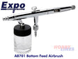 Airbrush Bottom Feed AB701 Paint Spray 0.5mm - 40mm EXPO TOOLS