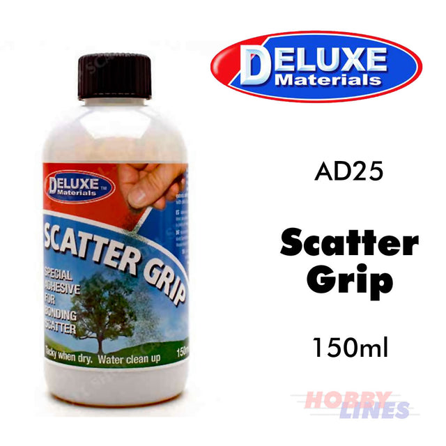 SCATTER GRIP 150ml Tacky Glue railway garden scenery etc AD25 Deluxe Materials