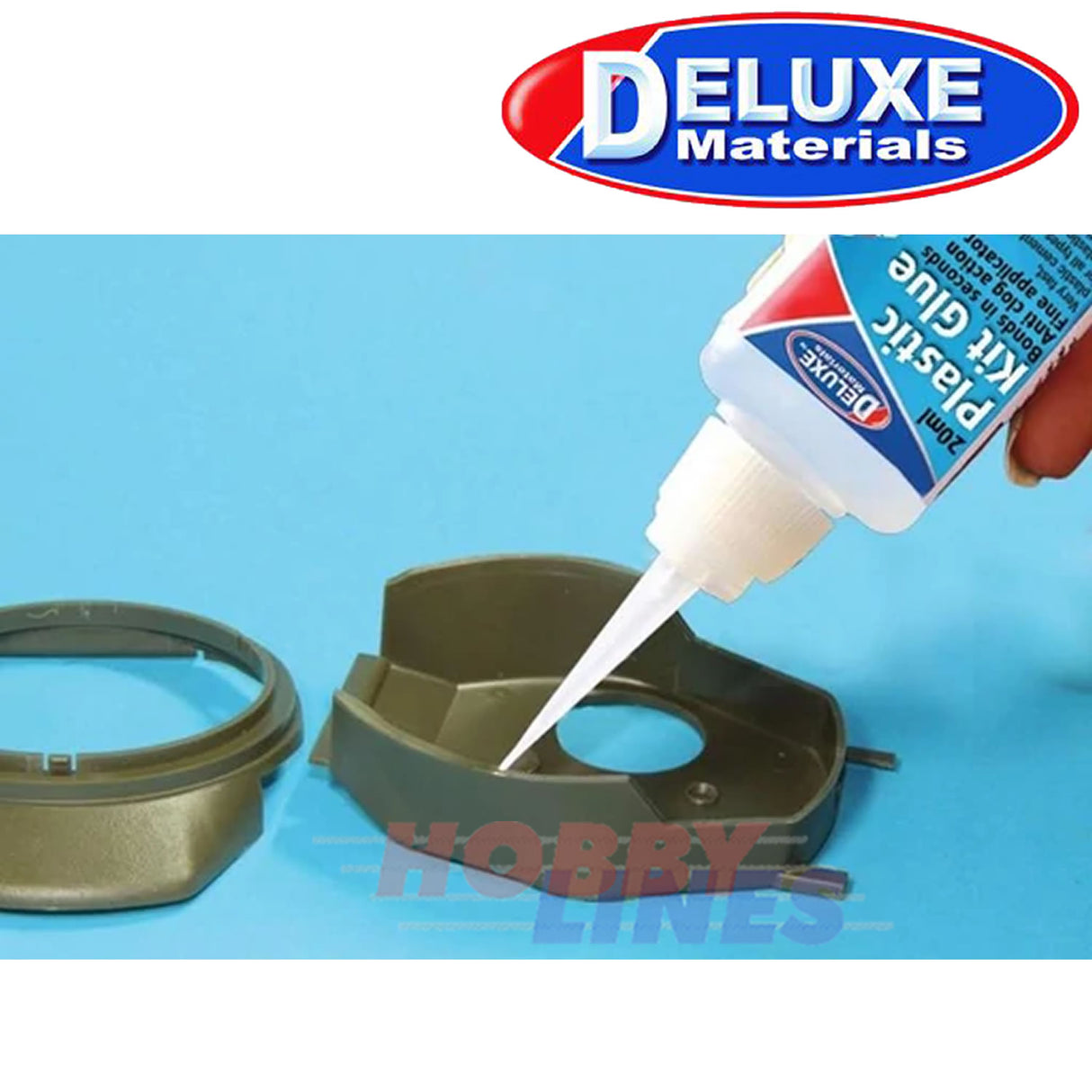 PLASTIC KIT GLUE 20ml bonds Styrene Wood to plastic AD70 Deluxe Materials