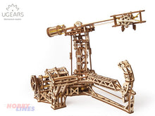 Load image into Gallery viewer, AVIATOR Wooden Mechanical Construction Aircraft Flight Puzzle Kit uGears 70053
