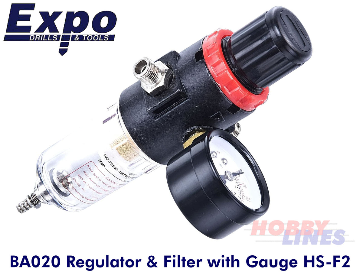 REGULATOR & FILTER WITH GAUGE HS-F2