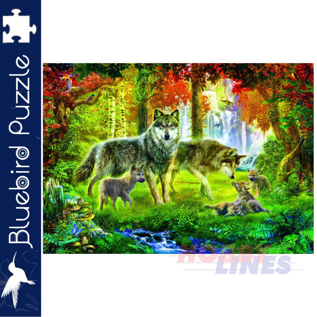 Bluebird SUMMER WOLF FAMILY Jan Patrik Kransy 1000pc Jigsaw Puzzle 70156