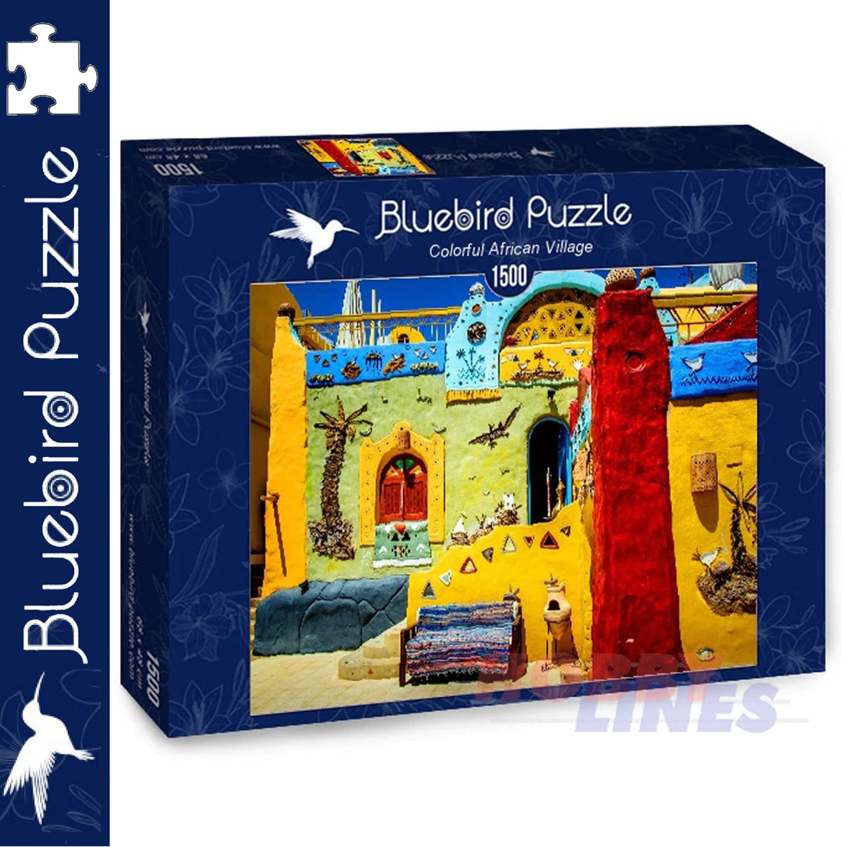 Bluebird COLOURFUL AFRICAN VILLAGE Hussein-Alshafi 1500pc Jigsaw Puzzle 70435