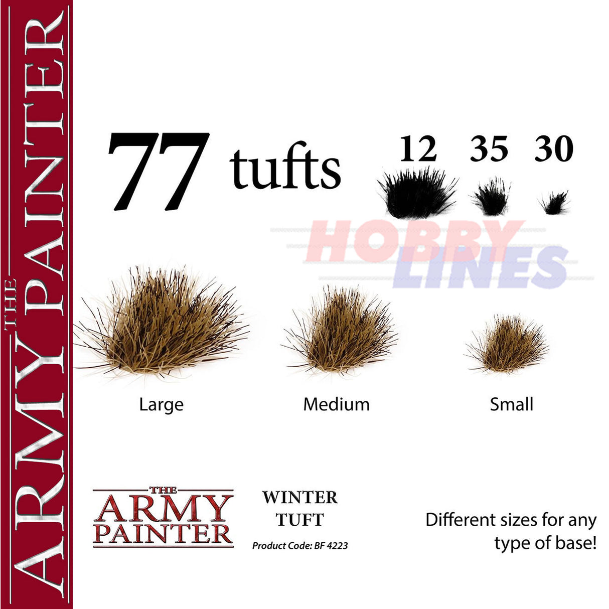 WINTER TUFT 77 tufts Diorama Battlefield Basing material Army Painter BF4223P