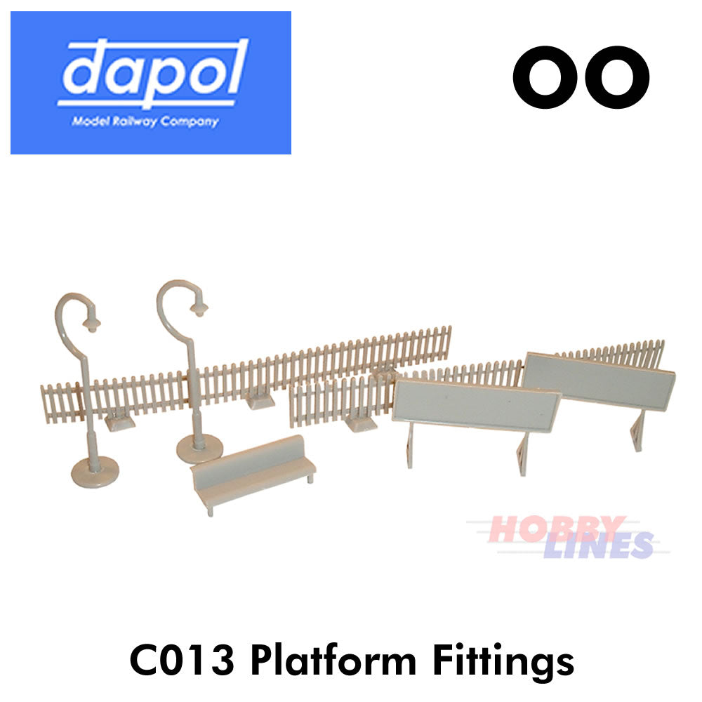 PLATFORM FITTINGS KitMasterstation Kit Dapol OO Gauge model railway C013