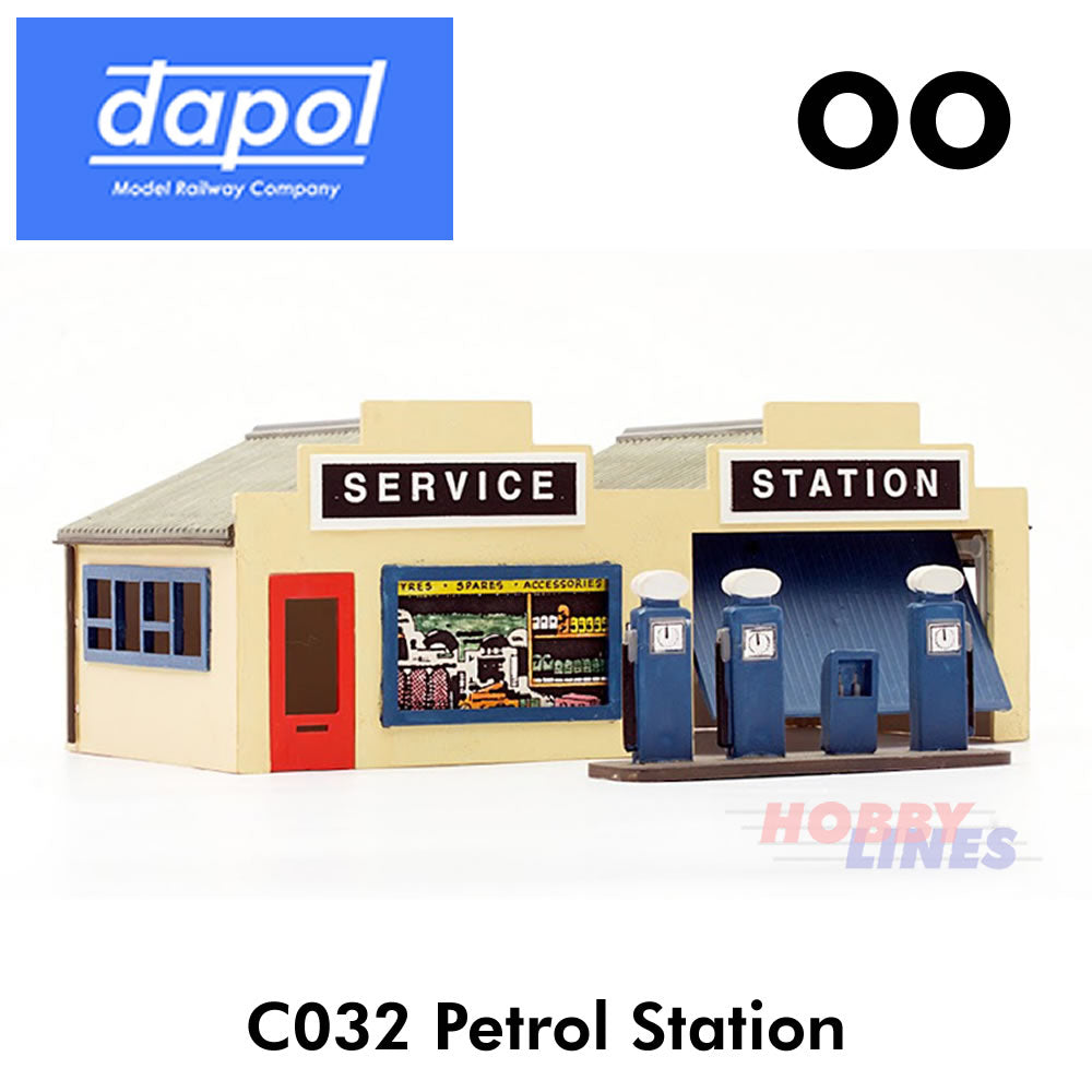 PETROL SERVICE STATION Model Railway KitMaster building Kit Dapol OO Gauge C032