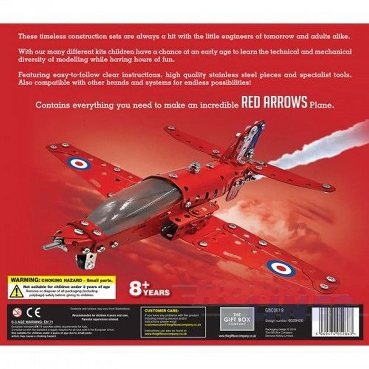 RED ARROWS HAWK FAST JET Stainless Steel Construction Set 201 pieces Metal Kit