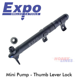 Bike PUMP Mini Presta Schrader Thumb lock 80psi Cycle Accs Expo Tools CY301
