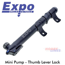 Load image into Gallery viewer, Bike PUMP Mini Presta Schrader Thumb lock 80psi Cycle Accs Expo Tools CY301
