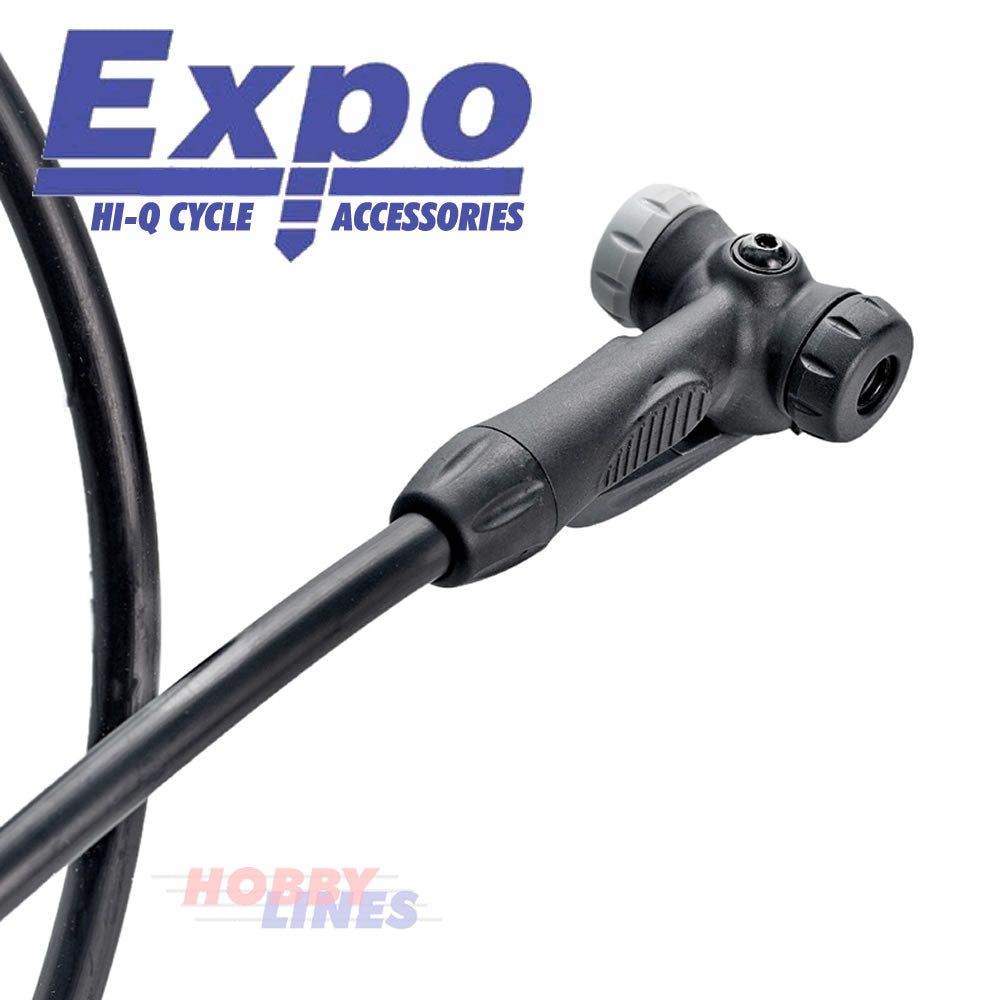 FLOOR PUMP High Pressure Bike Bottom Mount Gauge Presta Schrader ExpoTools CY320