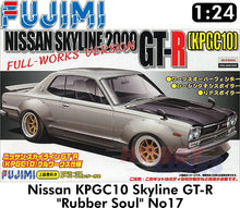 Load image into Gallery viewer, Nissan KPGC10 Skyline GT-R &quot;Rubber Soul&quot; No17 1:24 model kit Fujimi F038094
