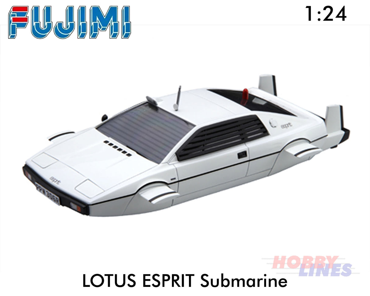 James Bond 007 LOTUS ESPRIT Submarine car 1:24 scale model kit Fujimi F091921