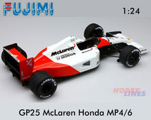 Load image into Gallery viewer, GP25 McLaren Honda MP4/6 F1 1991 Formula 1 Ayrton Senna 1:20 kit Fujimi F092133
