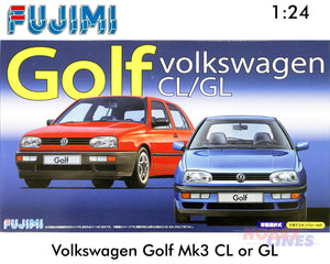 Volkswagen GOLF CL/GL Mk3 VW 1:24 scale model kit Fujimi F126395