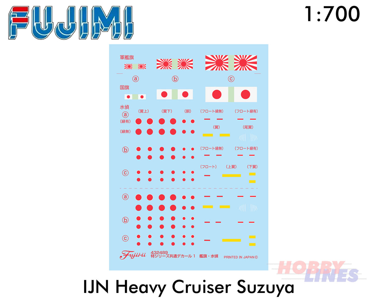 IJN Heavy Cruiser SUZUYA WWII 1944 Sho Ichigo Operation 1:700 kit Fujimi F432489