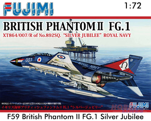McDonnell Douglas Phantom II FG.1 BritishSilverJubilee 1:72 model Fujimi F722726