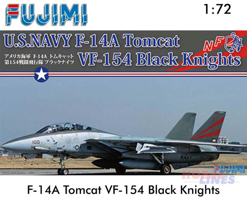 Grumman F-14A Tomcat VF-154 Black Knights Jet Fighter 1:72 kit Fujimi F722795
