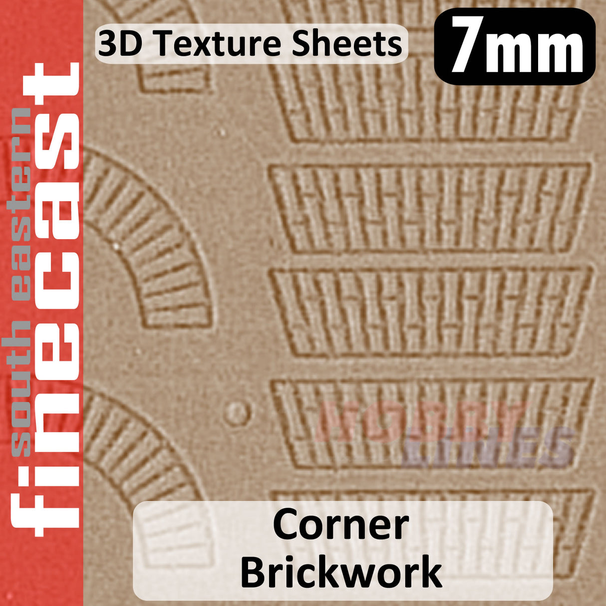 Corner Brickwork arches lintels 1:48 O 7mm 3D Texture Sheet FINECAST FBS711C