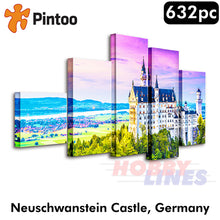 Load image into Gallery viewer, Showpiece Puzzle Neuschwanstein Castle Canvas Set 23.5&quot;x13&quot; 632pc PINTOO HN1063
