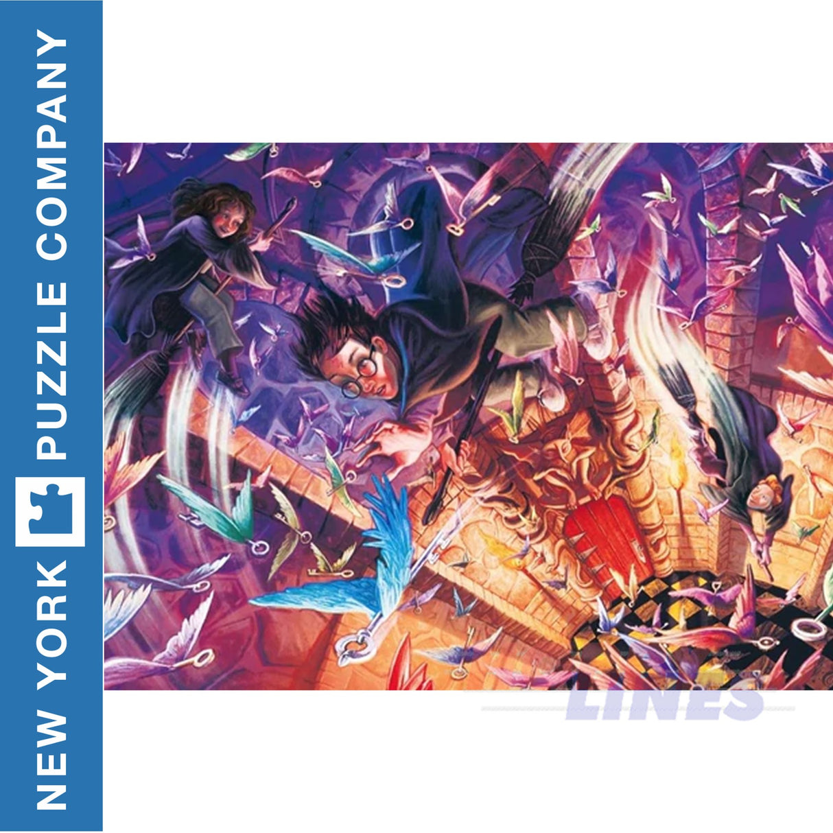 Harry Potter FLYING KEYS New York Puzzle Company 1000pc Jigsaw HP1363