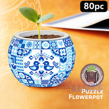 Load image into Gallery viewer, 3D Puzzle FLOWERPOT Danish Folklore Style 80 pieces PINTOO Puzzles K1055
