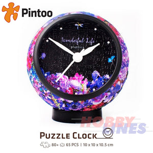 3D Puzzle Clock PLANTICA LOVE PROMISE 145pc Desk Clock PINTOO Puzzles KC1041