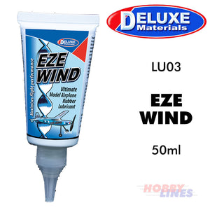 EZE WIND 50ml Model Airplane Rubber Lubricant LU03 Deluxe Materials
