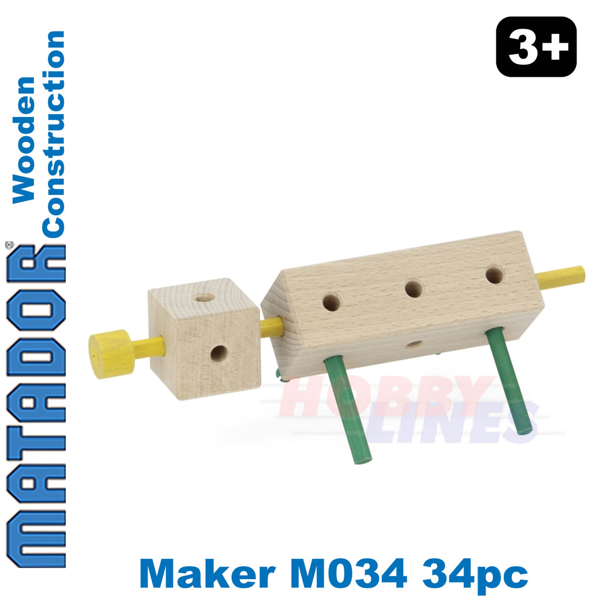 Matador Maker M034 Wooden Construction Set Building Blocks Bricks 65pc Age 5+