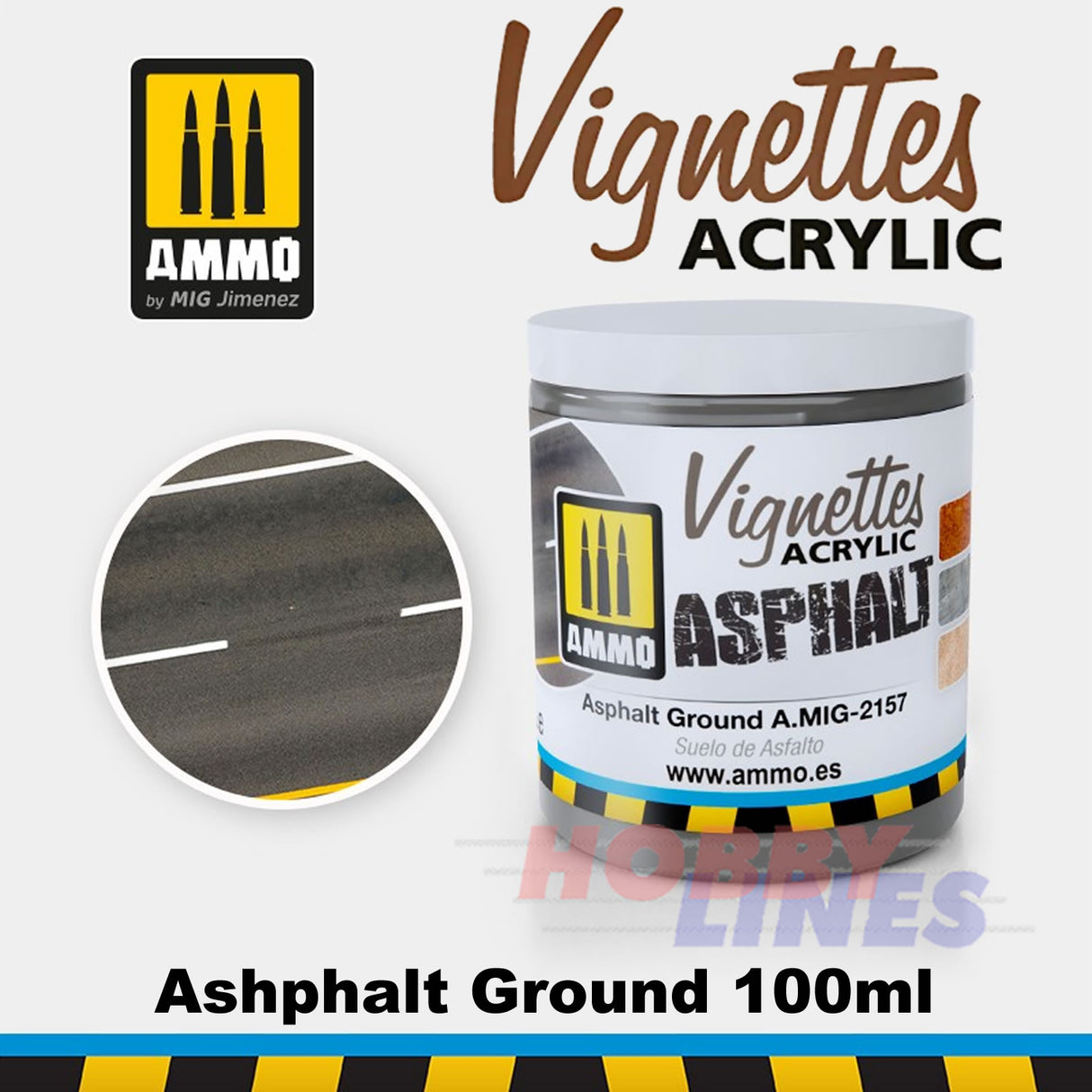 VIGNETTES ACRYLICS Mud Earth Sand Concrete Asphalt  Full Range AMMO Mig Jimenez