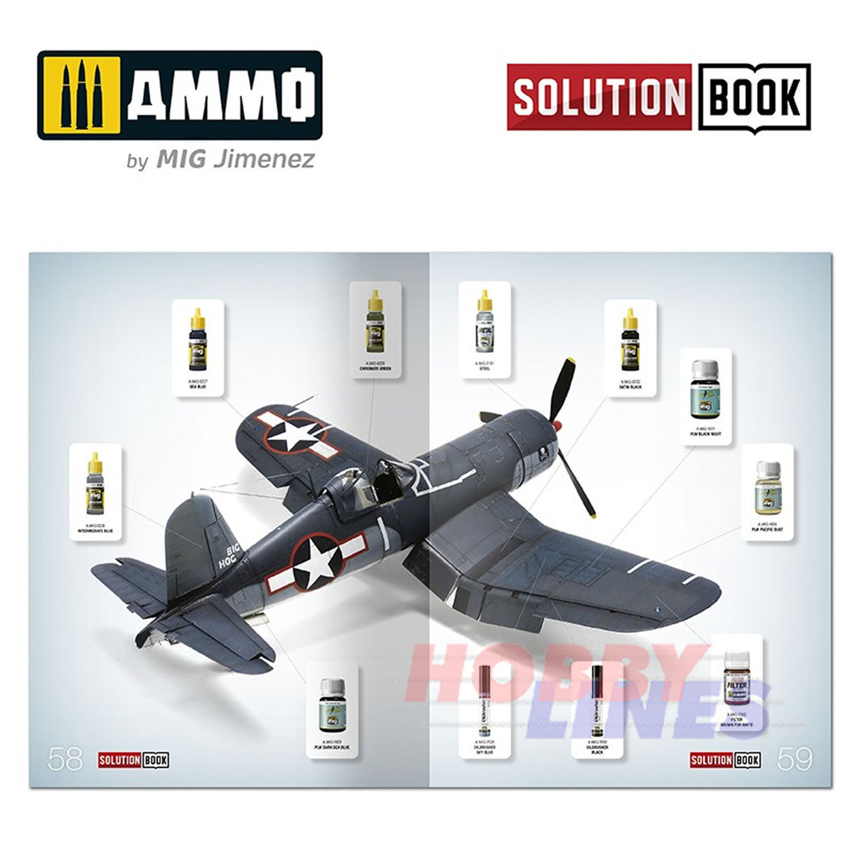 How to Paint WWII US Navy Late Aircraft SOLUTION BOOK Ammo Mig MIG6523
