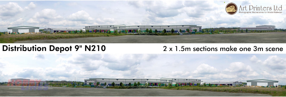 DISTRIBUTION DEPOT PN210 N Gauge ID Backscenes Art printers Premium 9"