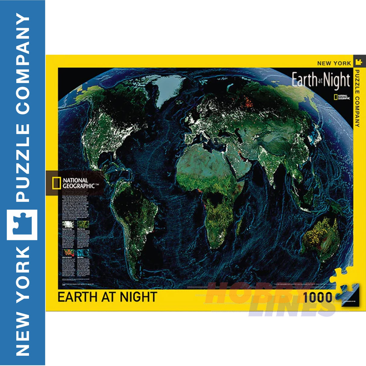 National Geographic EARTH AT NIGHT New York Puzzle Co 1000pc Jigsaw NPZNG1602