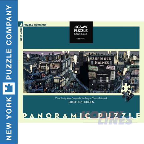 SHERLOCK HOLMES New York Puzzle Company 1000pc Panorama Jigsaw NPZPG1905