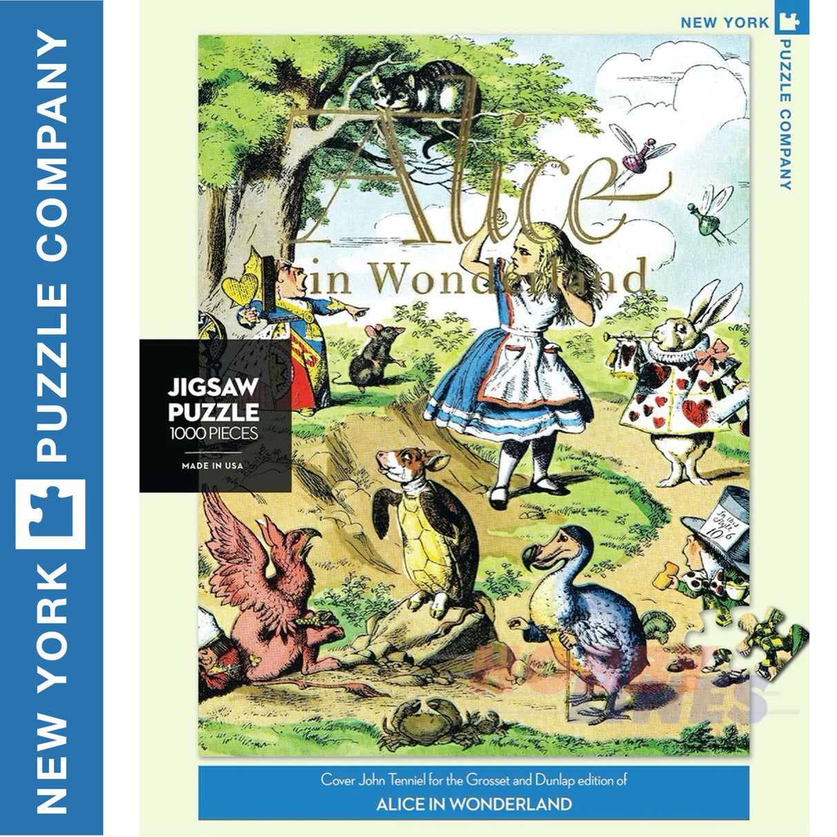 ALICE IN WONDERLAND Lewis Caroll New York Puzzle Company 1000pc Jigsaw NPZPG2061