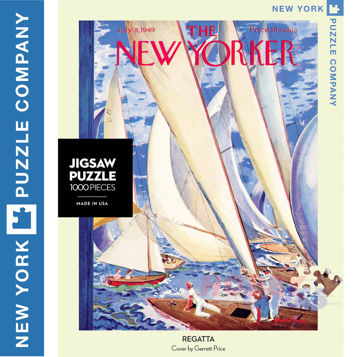 New Yorker REGATTA New York Puzzle Company Sailing Yachts 1000pc Jigsaw NY197