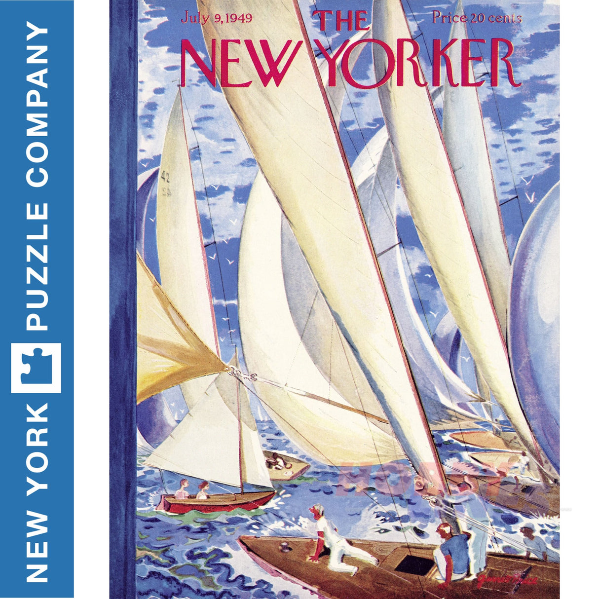 New Yorker REGATTA New York Puzzle Company Sailing Yachts 1000pc Jigsaw NY197