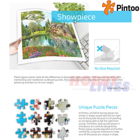 Showpiece Puzzle  GOODNIGHT TIGER 20" x 32" 1000pc PINTOO H2146
