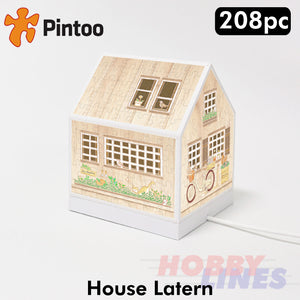 3D Puzzle House Latern LITTLE WOODEN CABIN LED 208 pcs PINTOO Puzzles R1005