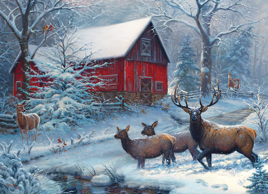 Cobble Hill Mark Keathley WINTER MAGIC Scene 1000pc Jigsaw Puzzle 80047