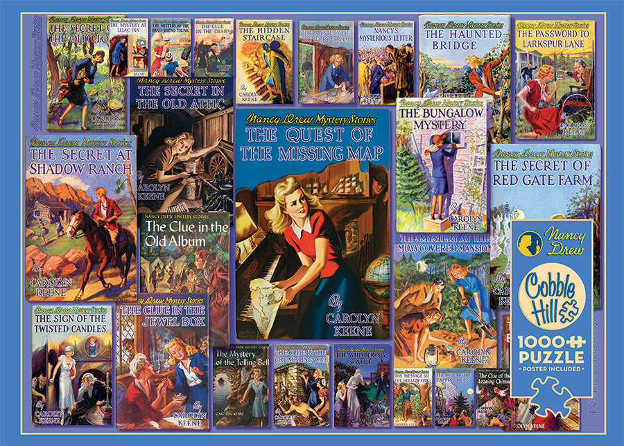 Cobble Hill Simon & Schuster VINTAGE NANCY DREW 1000pc Jigsaw Puzzle 80051