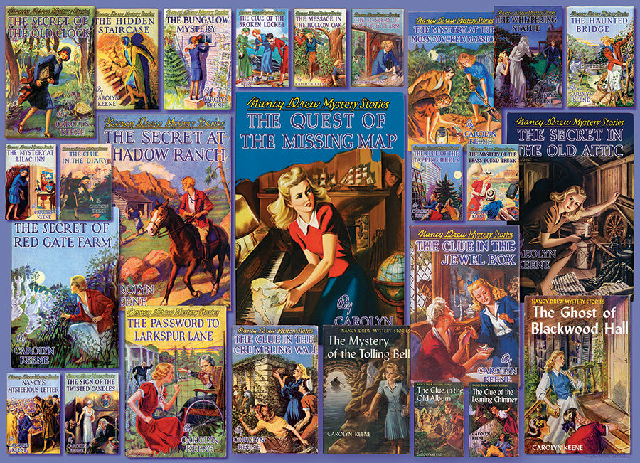Cobble Hill Simon & Schuster VINTAGE NANCY DREW 1000pc Jigsaw Puzzle 80051
