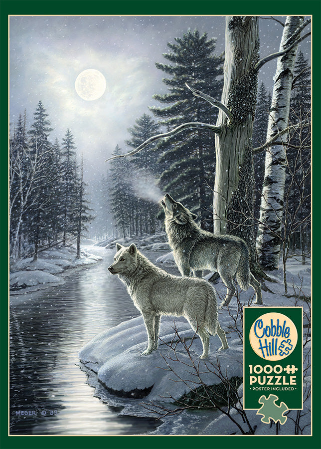 Cobble Hill James A Meger WOLVES BY MOONLIGHT 1000pc Jigsaw Puzzle 80108